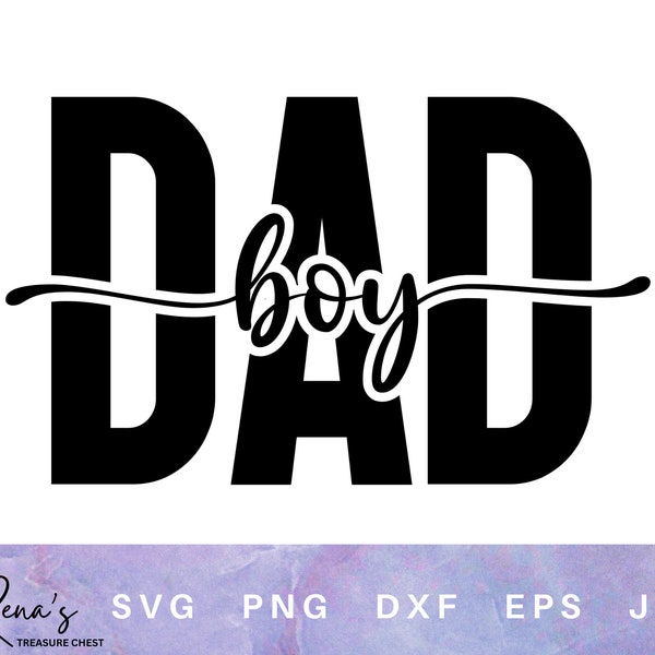Boy Dad SVG PNG, Dad digital download