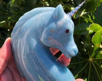 Trolleite Unicorn with Sterling silver horn