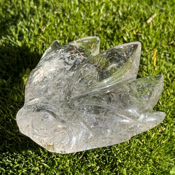 Leandro's Red Rutile in Clear Quartz Dragon With Amazing Rainbows