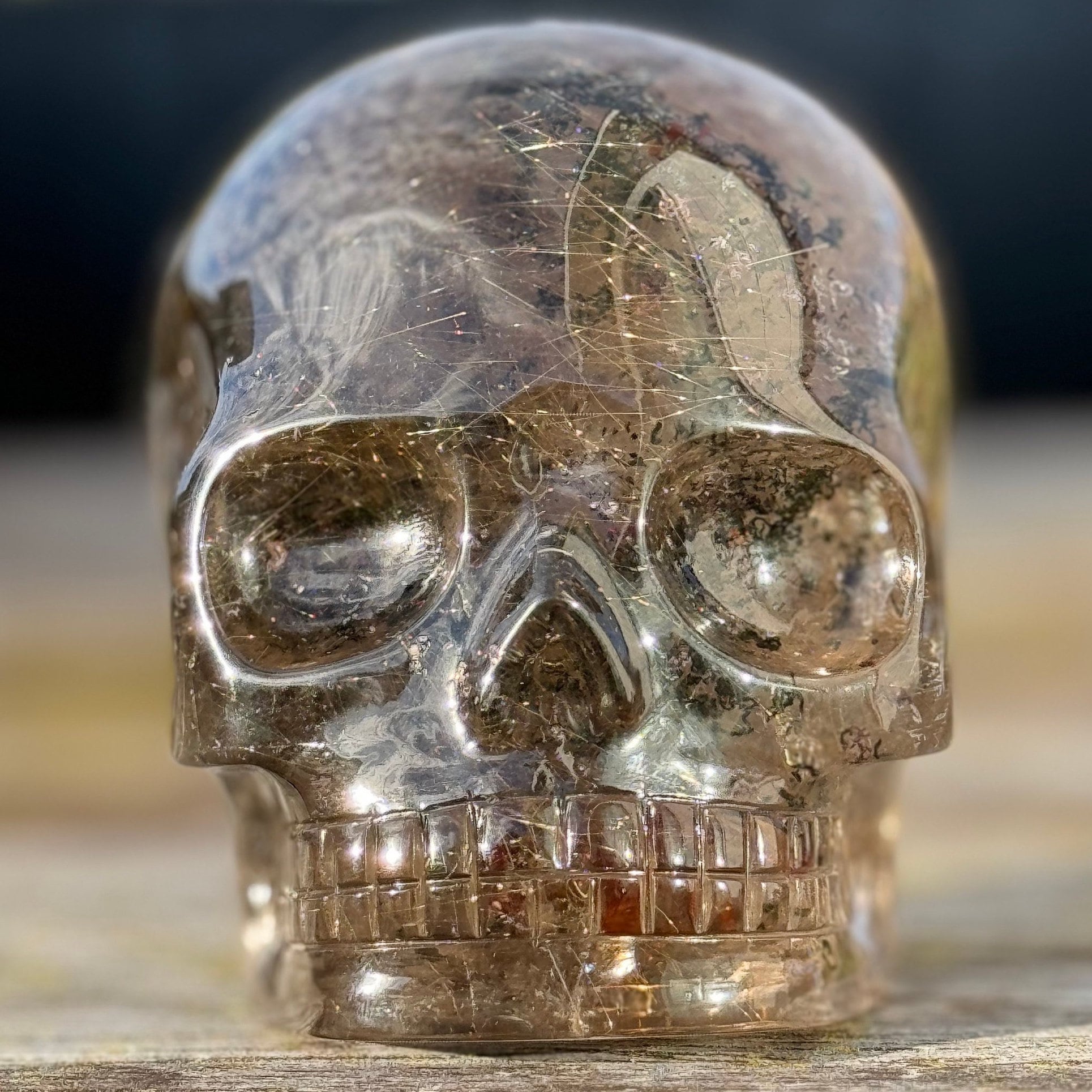 スモーキールチル スカル 希少 ゴールドルチル スモーキー 【公式通販】