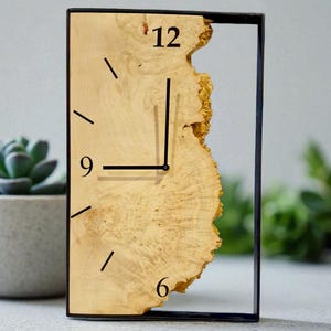Handmade Maple Wood Wall Clock - Modern Minimalist Design