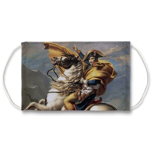 Napoleon Crossing the Alps Face Mask, Jacques-louis David, Washable ...