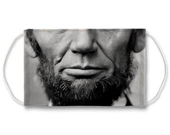 Abraham Lincoln Face Mask, US President, Funny Face Mask, Washable face mask, Funny Reusable Face Mask for Adults and Kids, Protective Mask