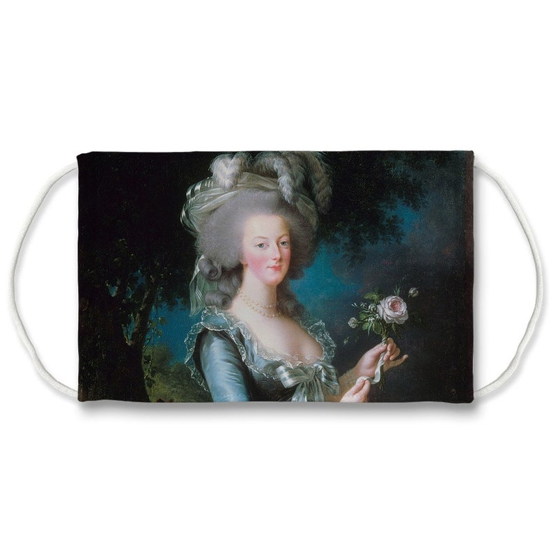 Marie With the Rose Face Mask Louise Elisabeth Etsy