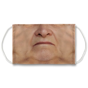 Funny Face Mask for men, Old Woman Face Mask, Face Cover, Washable face mask, Funny Reusable Face Mask for Adults and Kids, Protective Mask