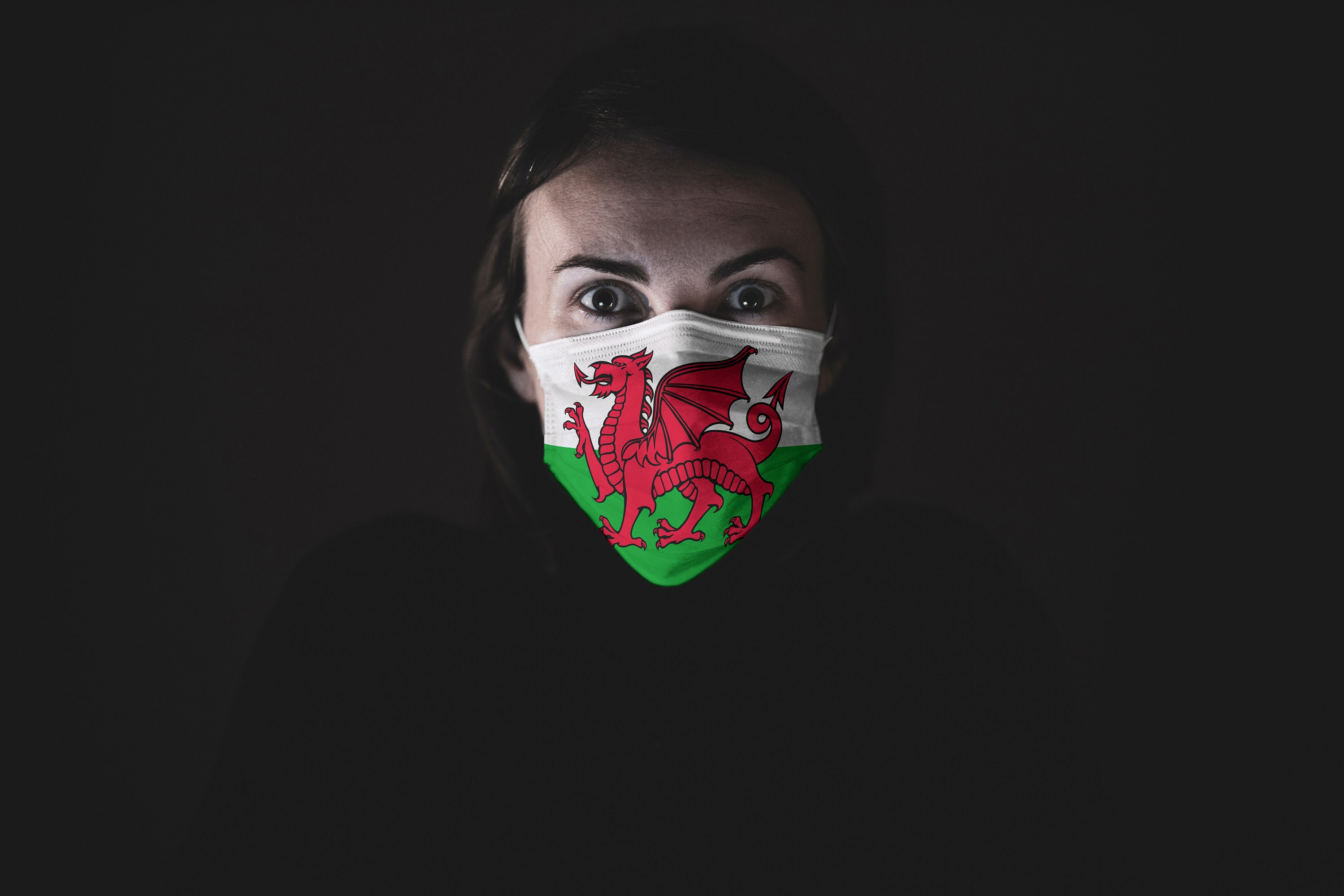 Wales Flag Face Mask Welsh Face Mask Face Mask For Man Etsy