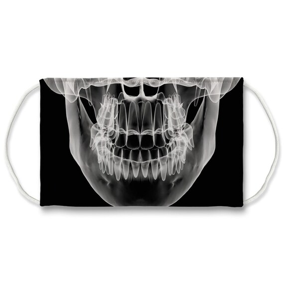 Xray print Face Mask XRays Face Mask XRay Print Funny Etsy