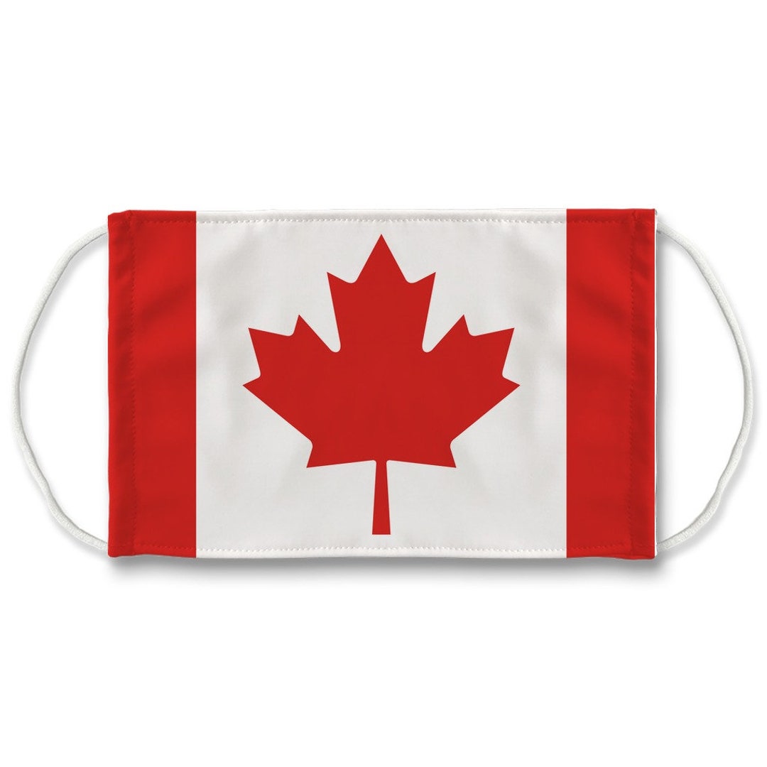 Patriotic Canadian Flag Face Mask Canada Flag Face Mask Face Etsy