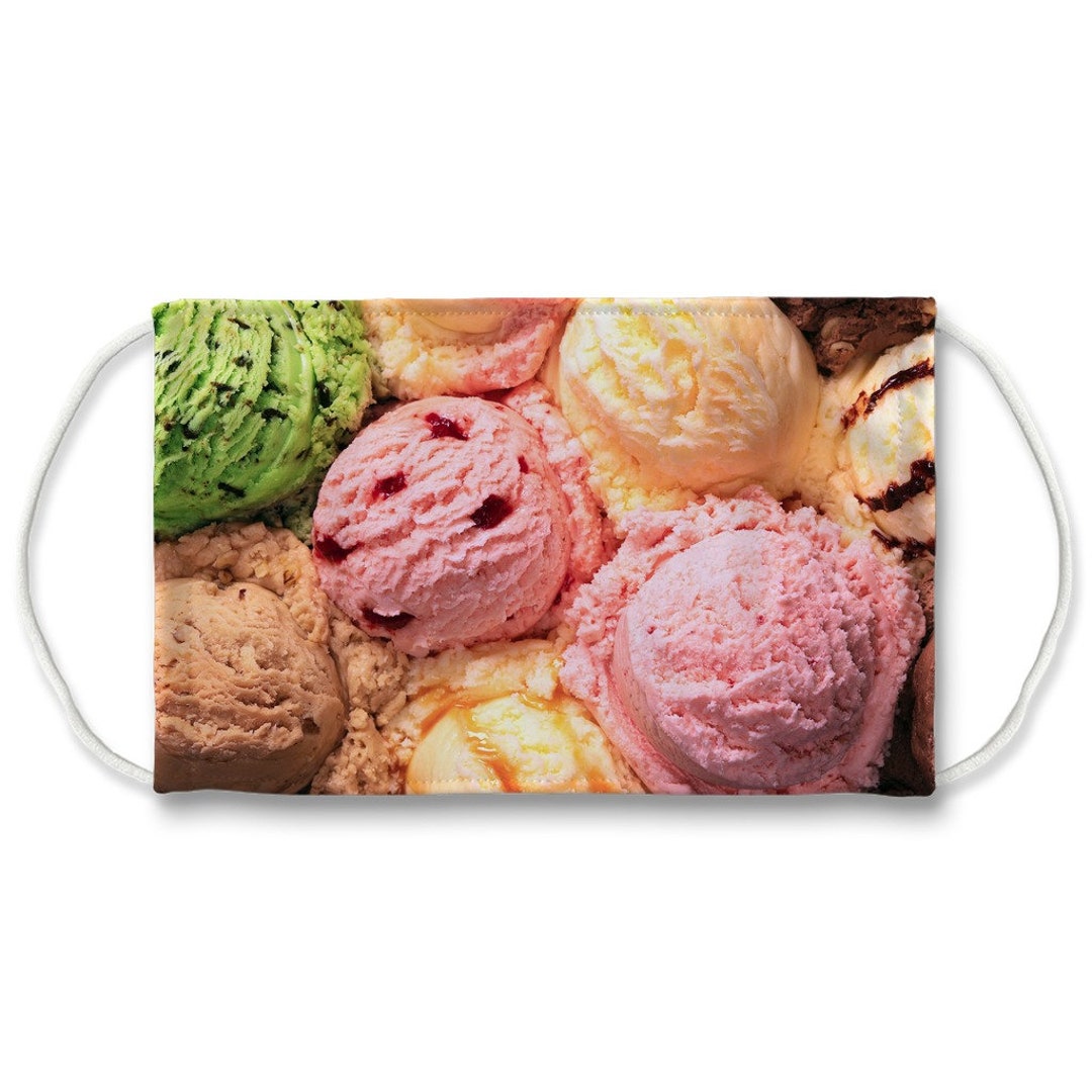 Ice Cream Face Mask Funny Face Mask for Women Washable Face Etsy