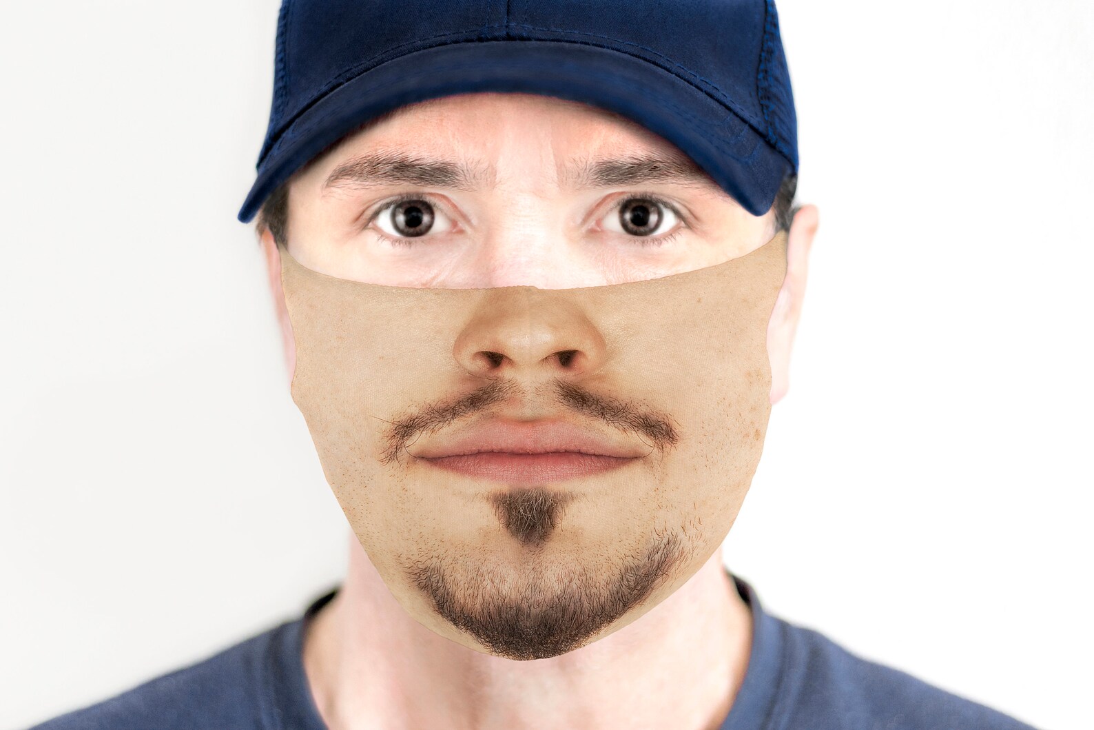 Face Mask for Men With Beard Funny Beard Man Face Mask Etsy