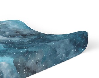Blue Galaxy Change Pad - Space Changing Mat Cover - Cosmic Baby Nursery Decor - Celestial Kids Accessories