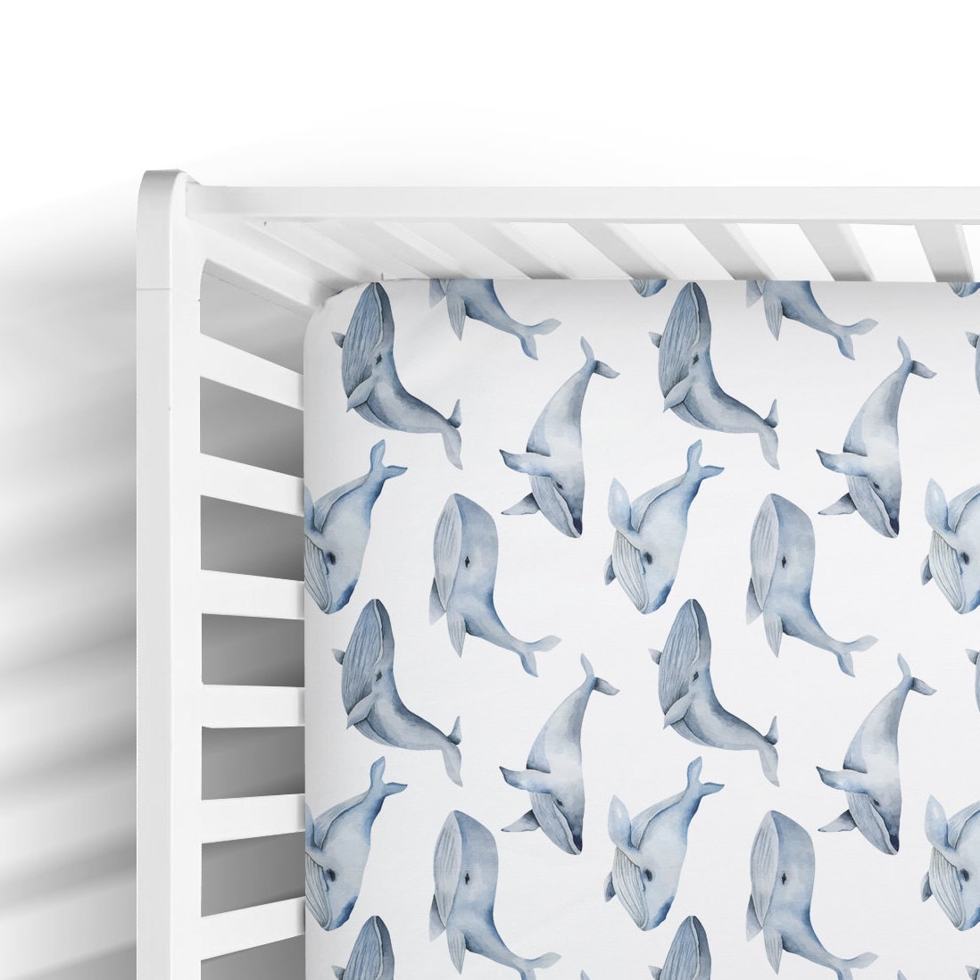 whale crib sheets