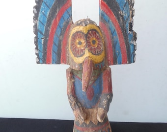 Kachina Paiyakyamu or Koyala doll, Hopi 28 cm