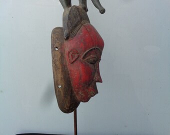 Baoulé mask Baule mask 34 cm
