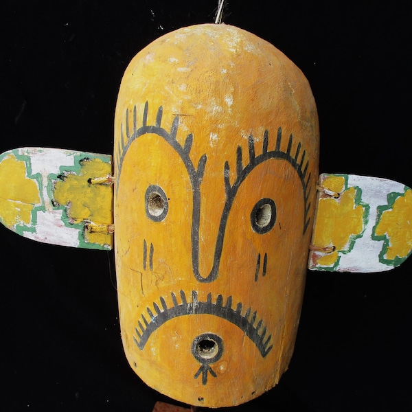 Hopi Kachina wooden helmet mask, 34 cm