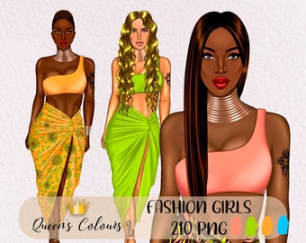 Clipart di ragazze estive, Clipart di ragazze alla moda, Clipart di ragazze nere, Clipart di ragazze con l'agenda, Clipart di ragazze afro, Clipart di ragazze alla moda.
