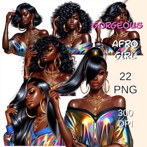 Gorgeous Afro Girl Clipart, Black Queen Png, Melanin Queen Png, Black Girl Clipart, Summer Black Girl, Summer Vibes Png, Afro Queen Png.