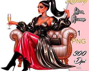 Hot Latina Woman PNG, Glamorous Latina Girl, Fashion Latina PNG, Hispanic Girl Clipart, Proud Latina PNG, Latina Princess Clipart.