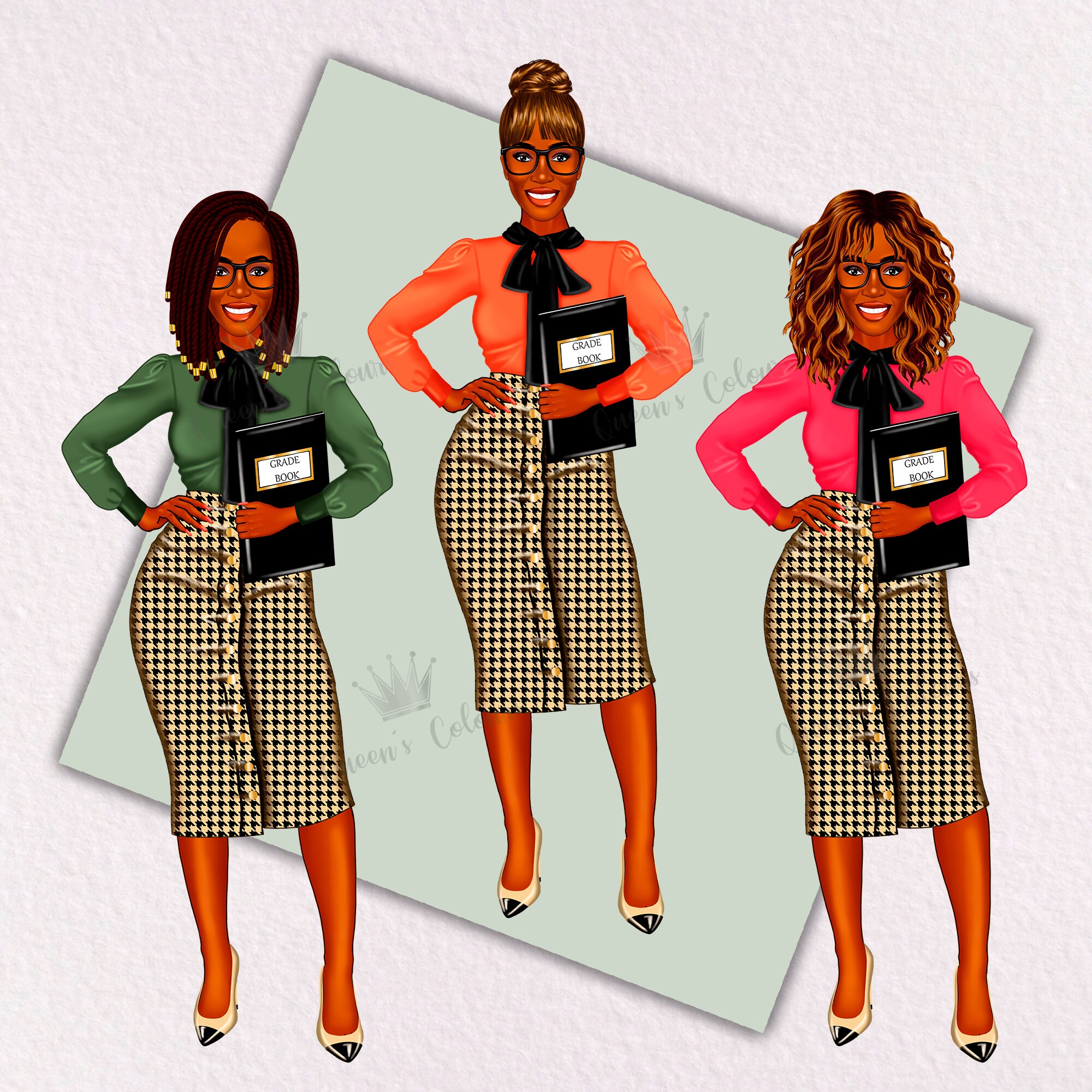 Teacher Clipart School Planner School Time Clipart School Etsy