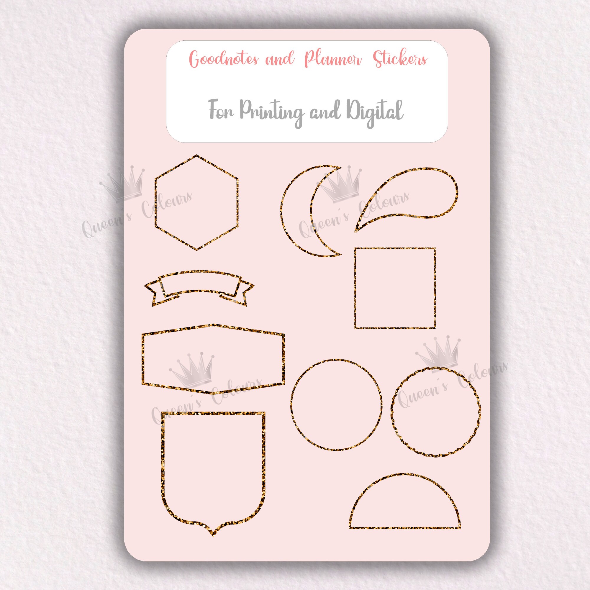 Glitter Planner Set Glitter Planner Clipart Glitter Planner Etsy