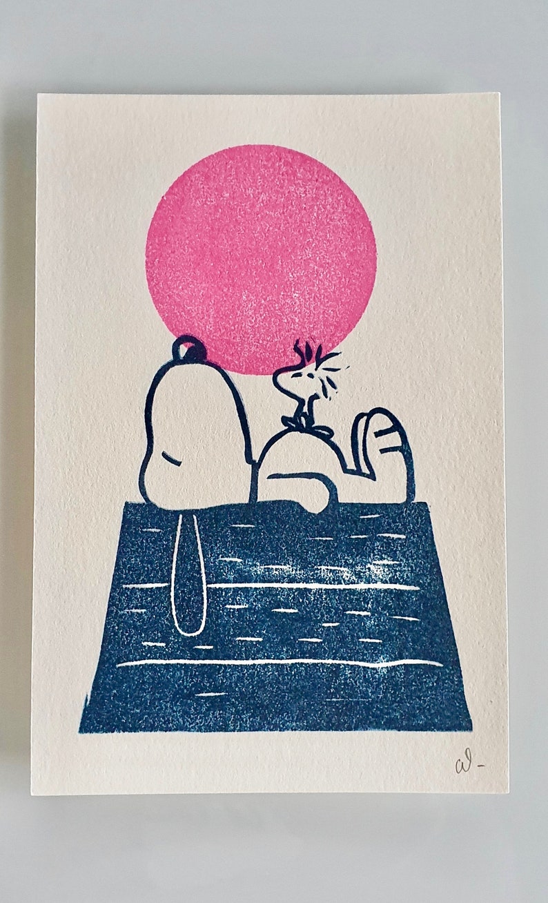 Download Prints Chill Snoopy Rising Sun Lithographs