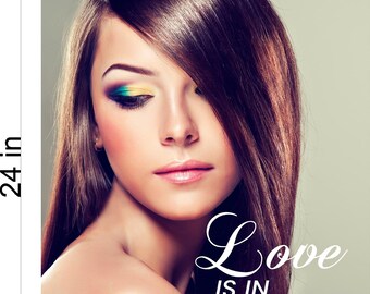Hair Salon 21 Photo-Realistic Paper Poster Premium Interior Inside Sign Marketing Wall Window Non-Laminated Beauty Vertical