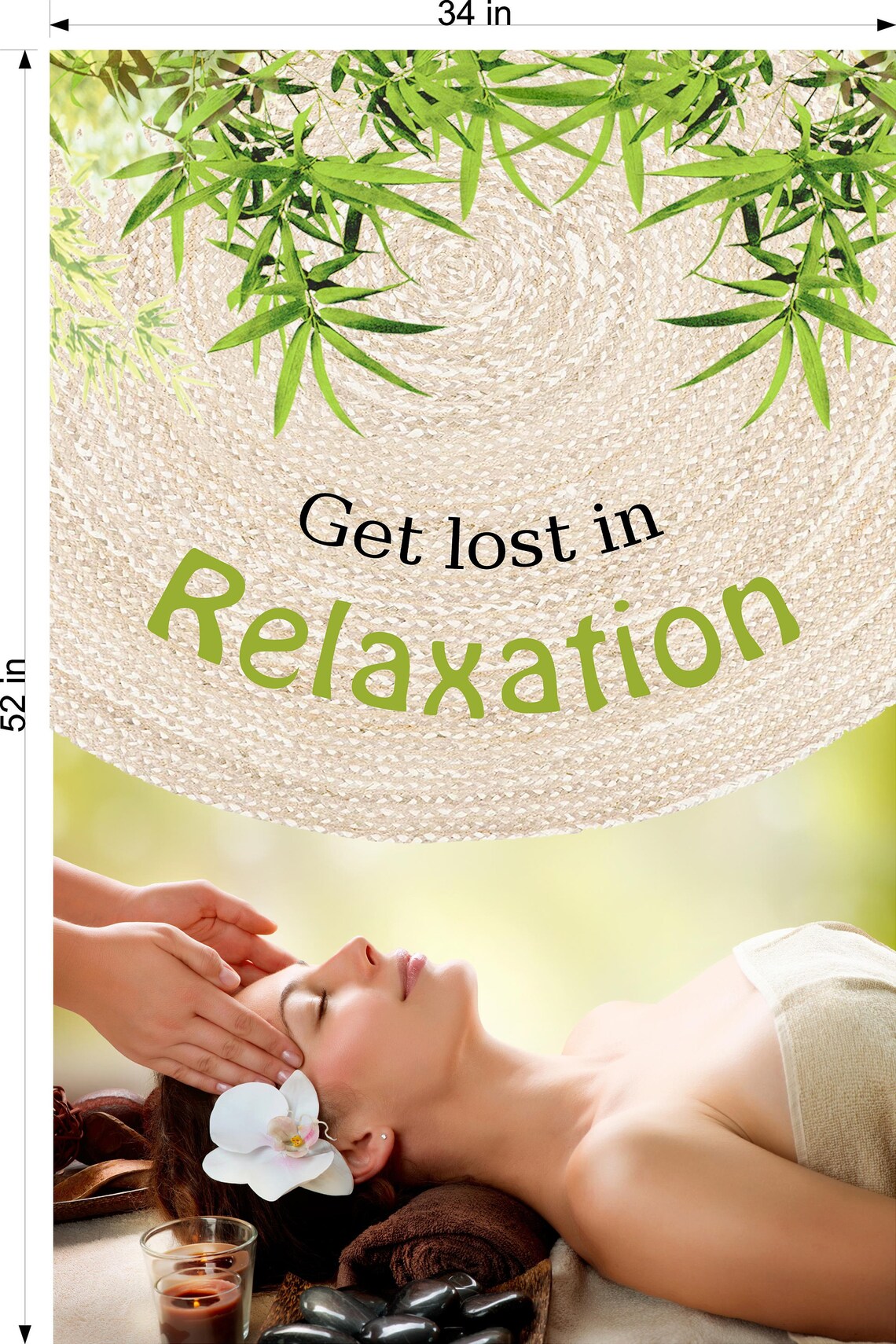 Massage 13 Wallpaper Poster with Adhesive Backing Wall Sticker | Etsy