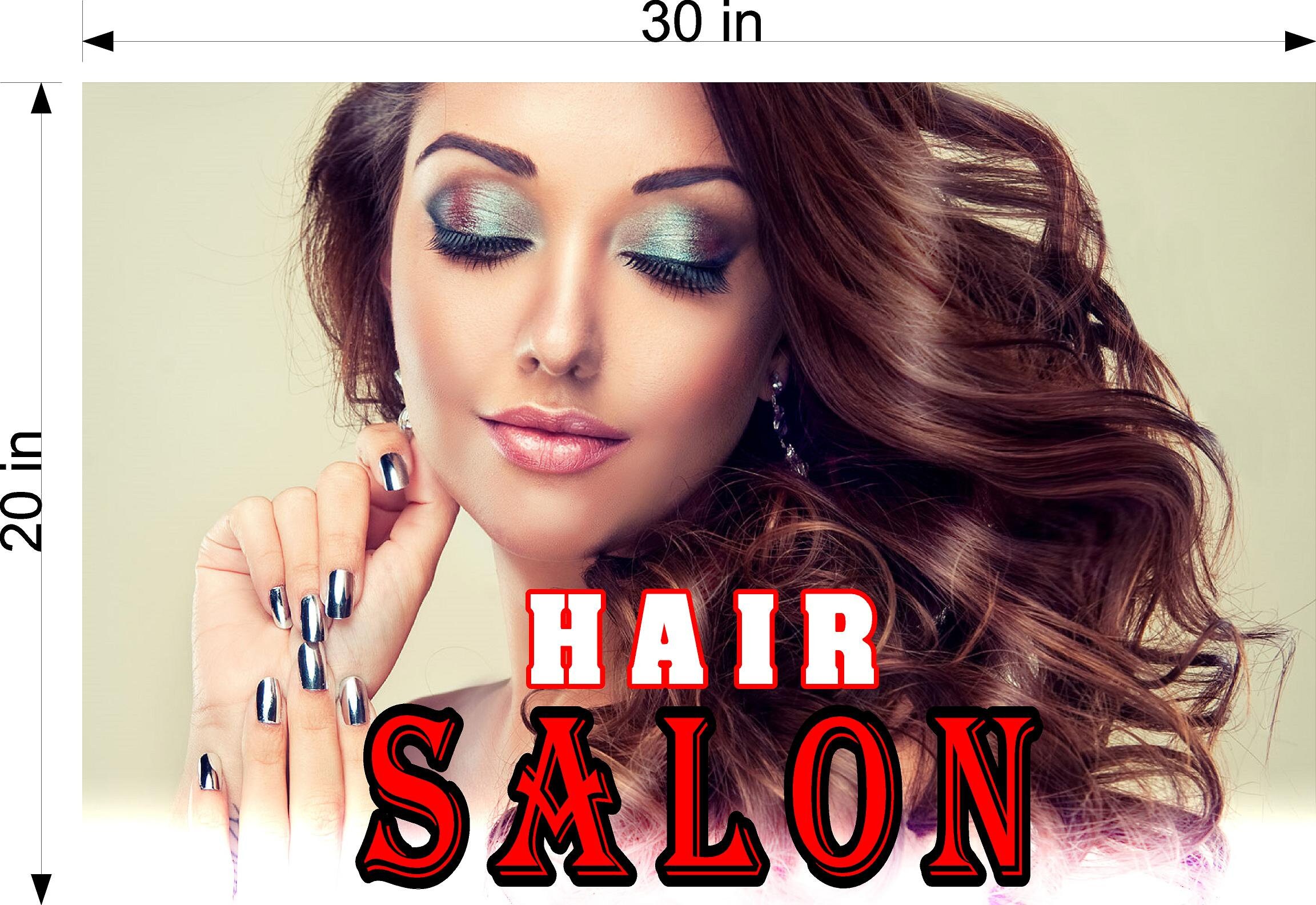 Hair Salon 04 Wallpaper Poster With Adhesive Backing Wall - Etsy Norway