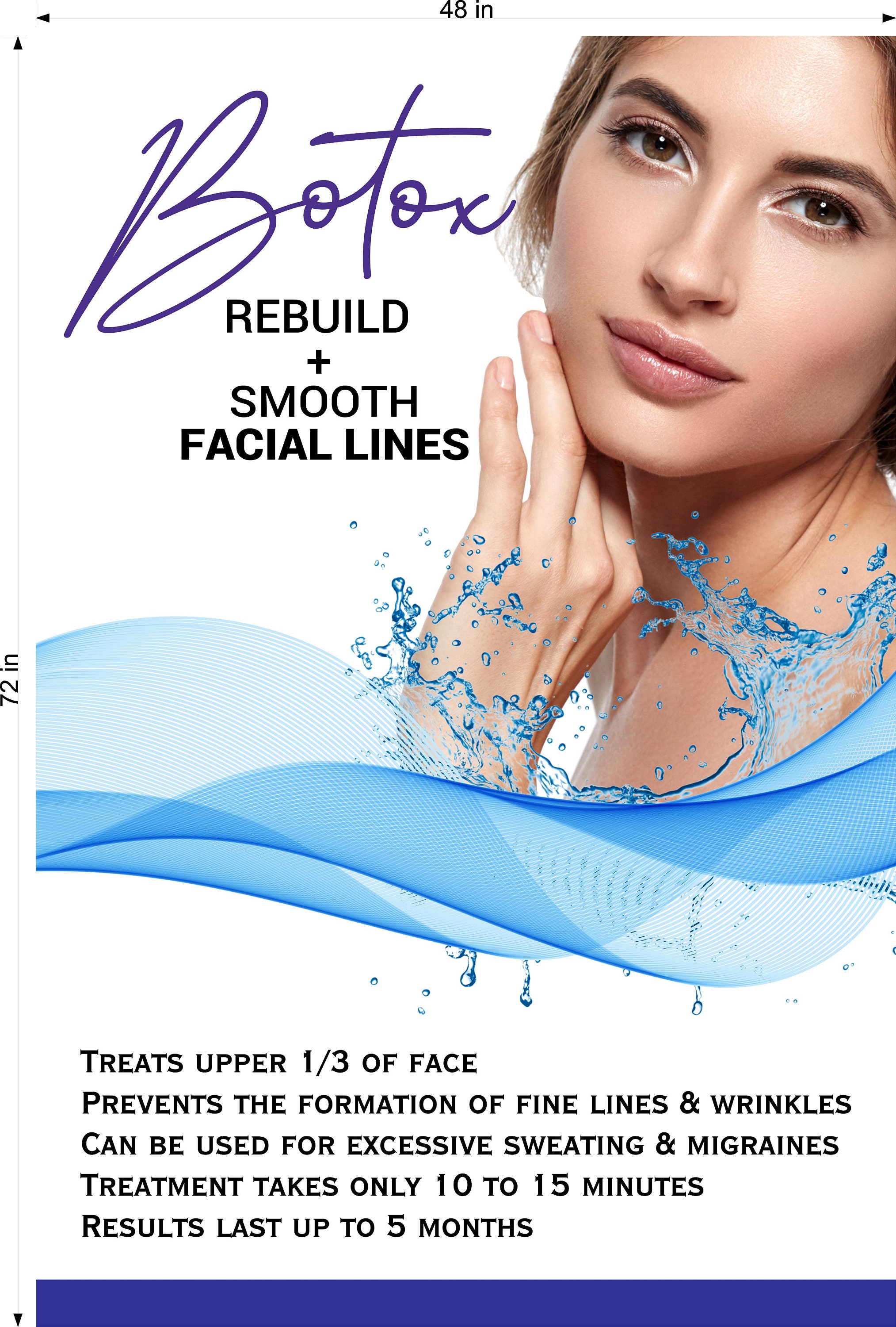 Botox 02 Photo-realistic Paper Poster Premium Interior Sign Advertising ...