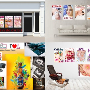 Manicure 02 Photo-Realistic Paper Poster Premium Interior Inside Sign Marketing Wall Window Non-Laminated Vertical image 2