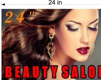 Hair Salon 03 Photo-Realistic Paper Poster Premium Interior Inside Sign Marketing Wall Window Non-Laminated Beauty Horizontal