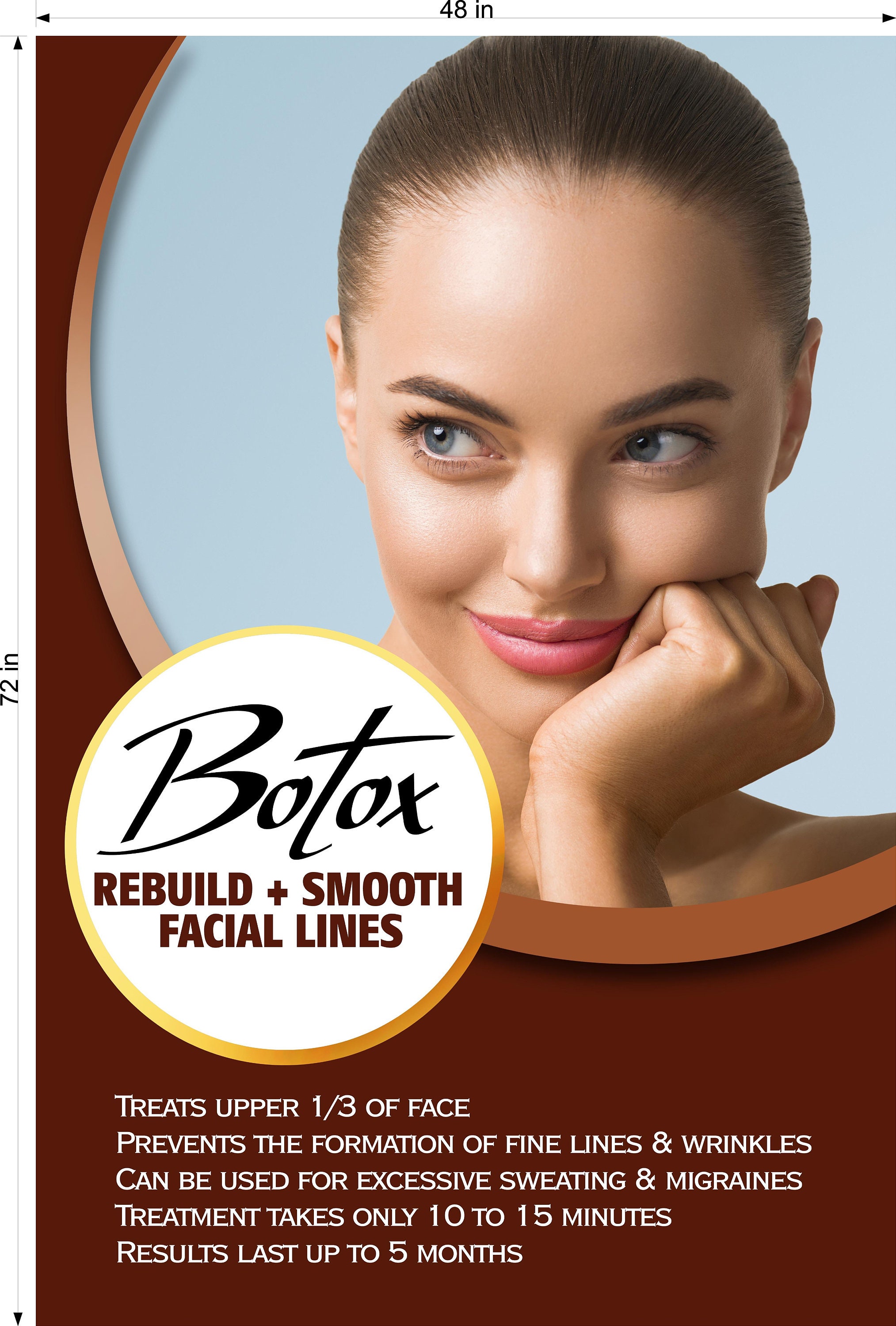 Botox 15 Photo-realistic Paper Poster Premium Interior Sign Advertising ...