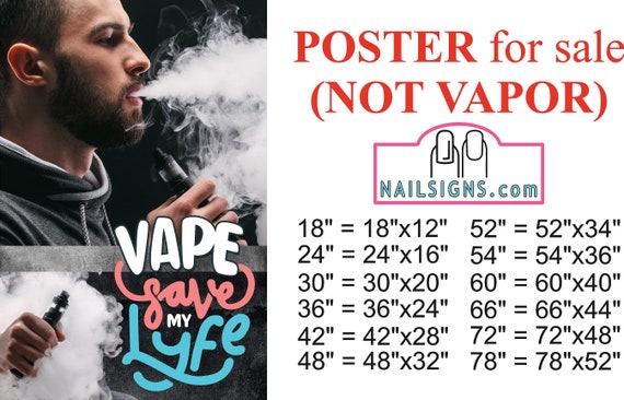 Buy Vape 07 Photo-realistic Paper Poster Premium Interior Inside Sign Wall  Window Non-laminated Juice Vaper E-liquids Pen Shop Vertical Online in  India