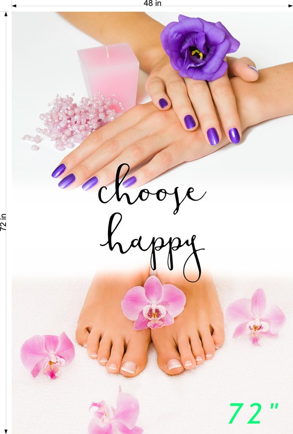 Nails X Photo-Realistic Paper Poster Salon Decor Ad Matte Non-Laminated Vertical