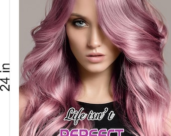 Hair Salon 28 Photo-Realistic Paper Poster Premium Interior Inside Sign Marketing Wall Window Non-Laminated Beauty Color Vertical
