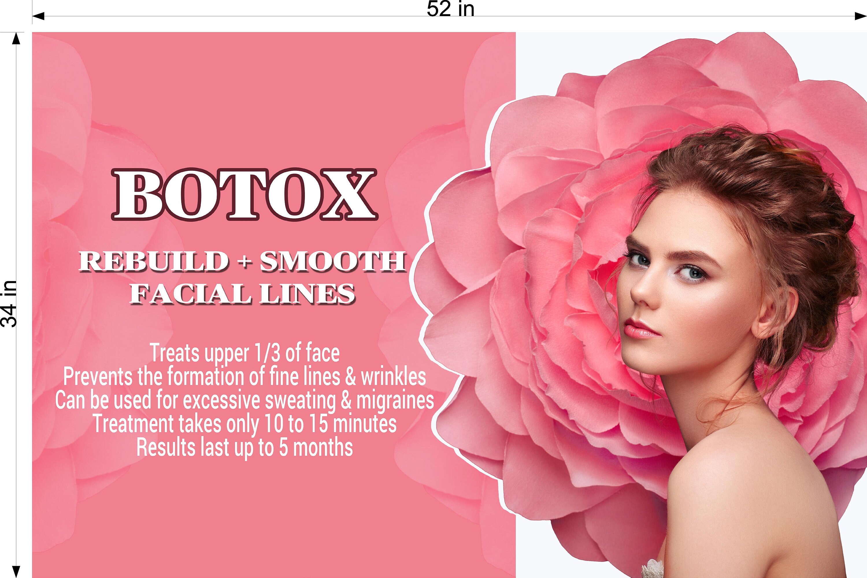 Botox 10 Wallpaper Fabric Poster With Adhesive Backing Wall Decal ...