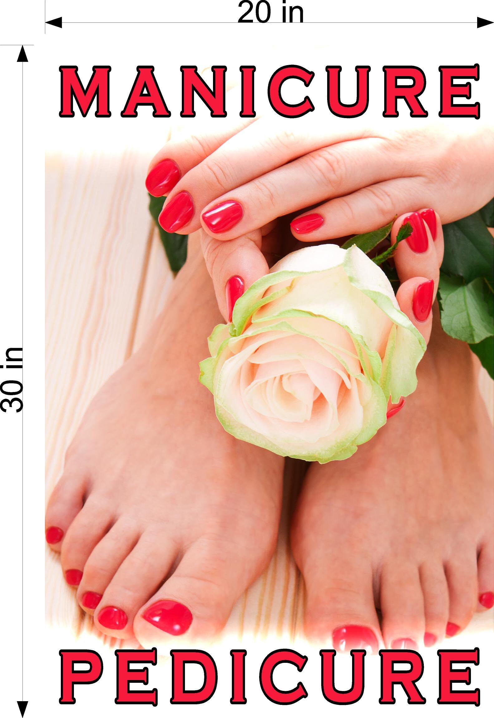Pedicure & Manicure 08 Wallpaper Poster With Adhesive Backing Etsy UK