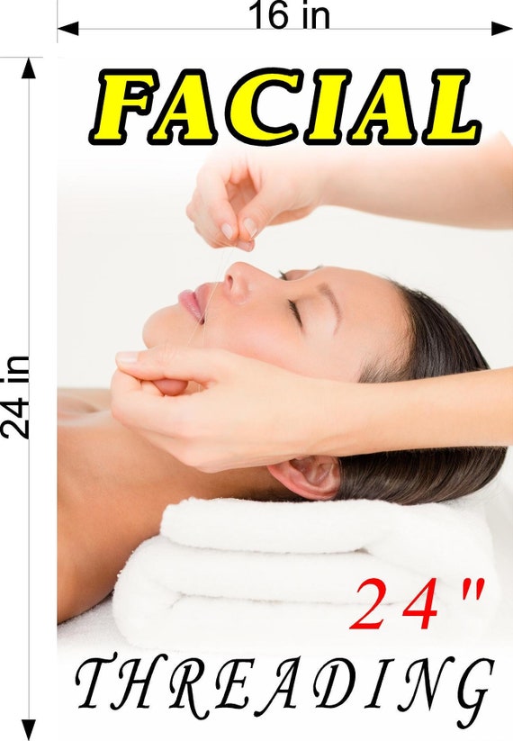 Eyebrows XVI Threading Perforated 70//30 See Through Window Vinyl Salon Vertical