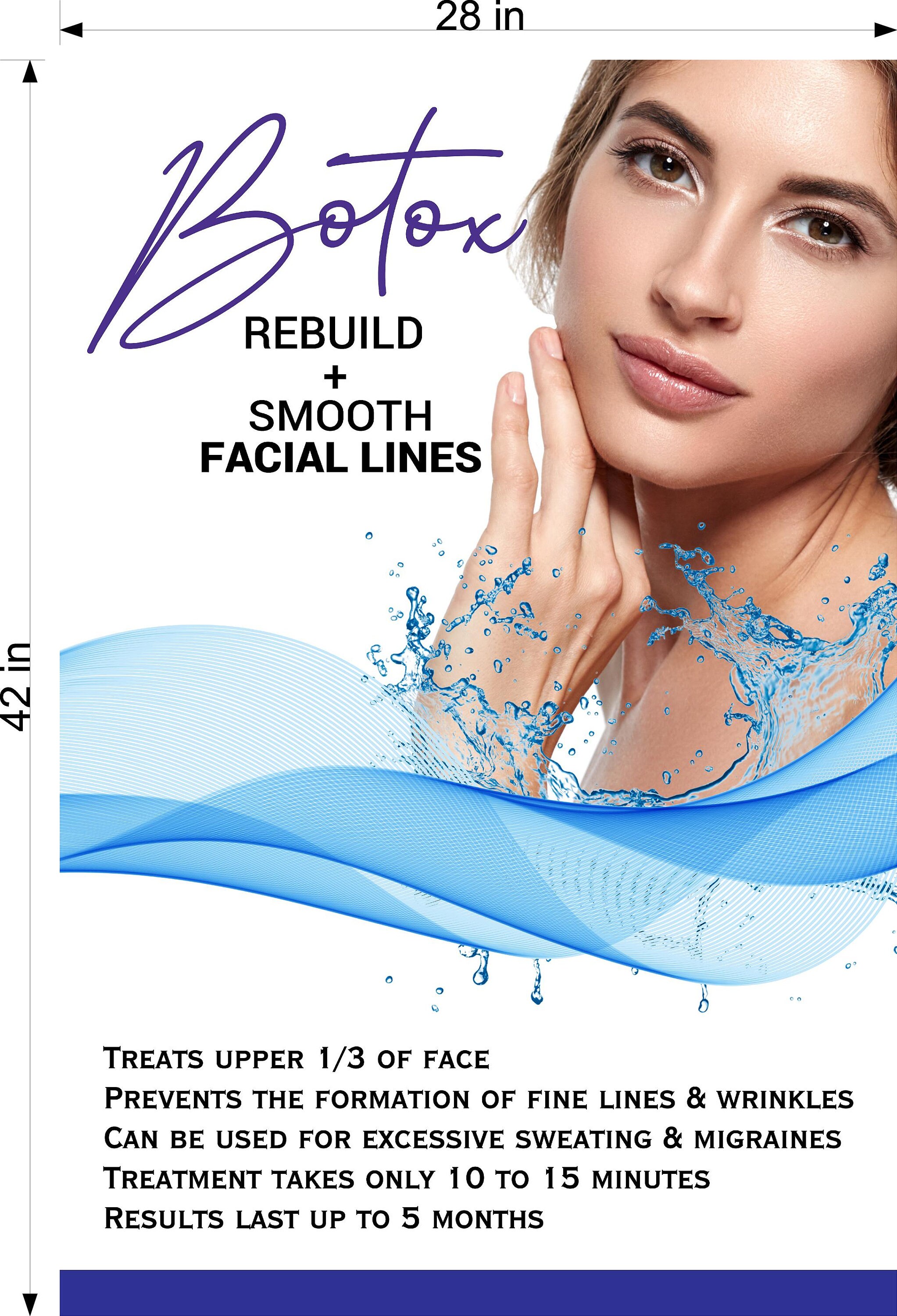 Botox 02 Photo-realistic Paper Poster Premium Interior Sign Advertising ...