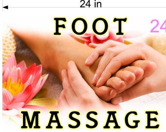 Massage 04 Photo-Realistic Paper Poster Premium Interior Inside Sign Wall Window Non-Laminated Foot Horizontal