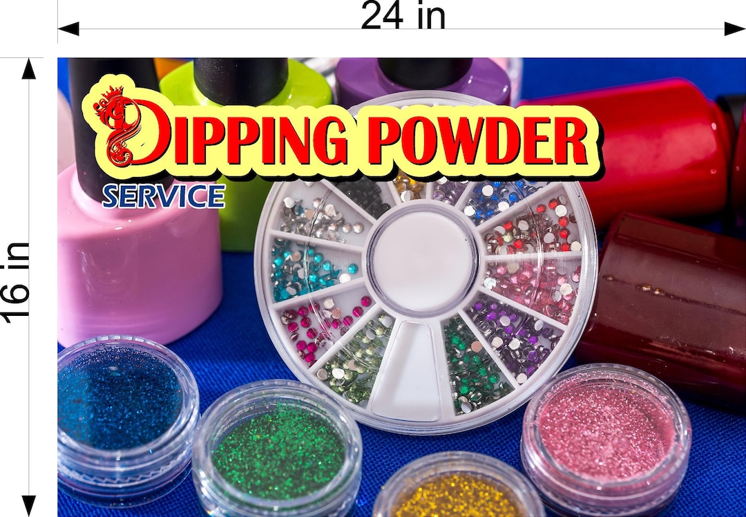 Dipping Powder 09 Window Decal Interior/exterior Vinyl Adhesive Front ...