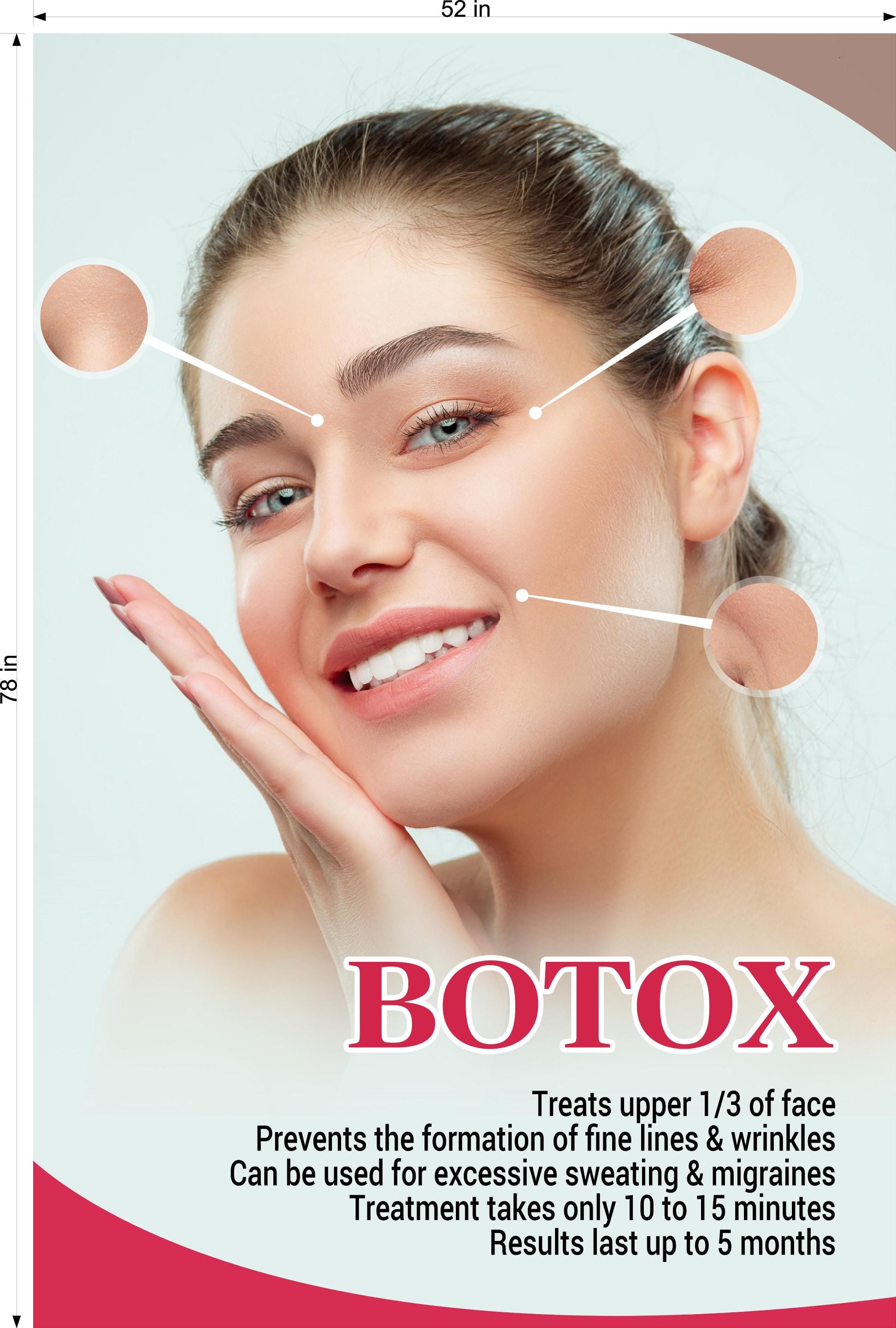 Botox 03 Perforated Mesh One Way Vision See-through Window Vinyl Sign ...