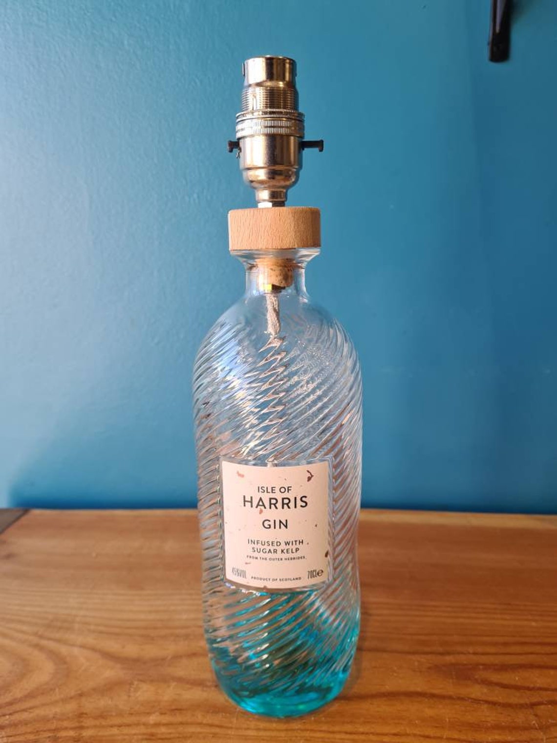 Isle of Harris Gin Bottle Lamp Table Lamp Desk Lamp Funky Etsy UK