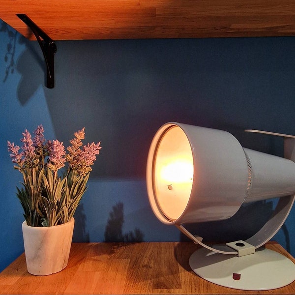 Vintage, Retro Phillips Health Lamp, Repurposed, Table, Desk, Home Office Lighting, Display, Prop, Work Light, Interior Design