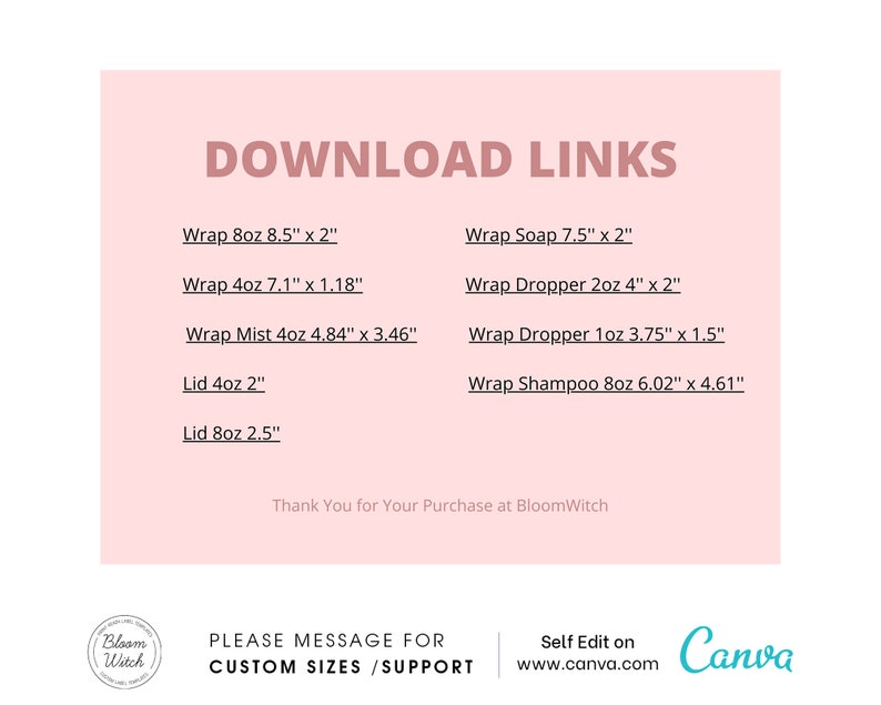 Body Butter Label Template DIY Rose Body Butter Labels Body Etsy