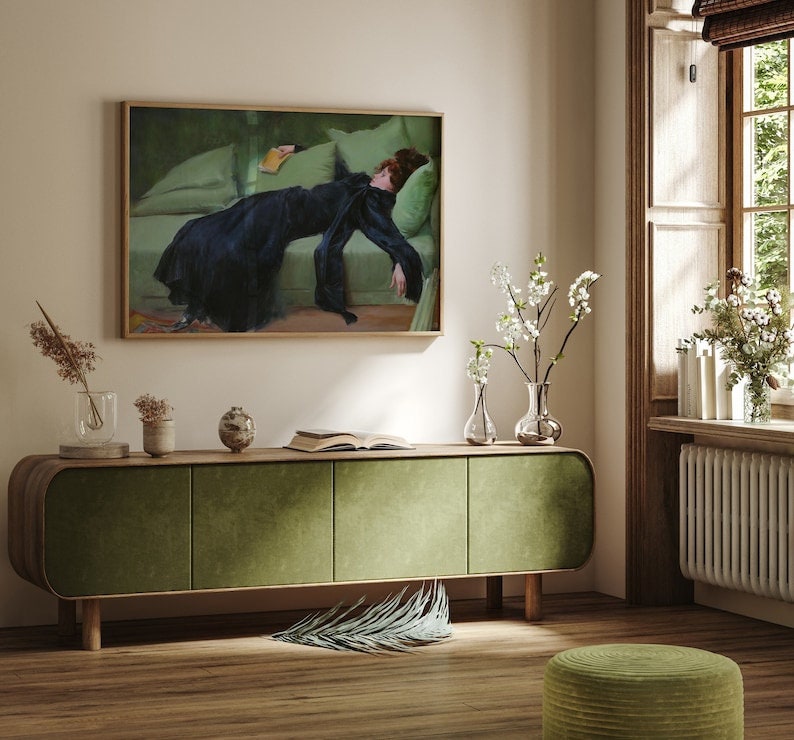 Decadent Young Woman After the Dance by Roman Casas, Vintage Wall Art ...