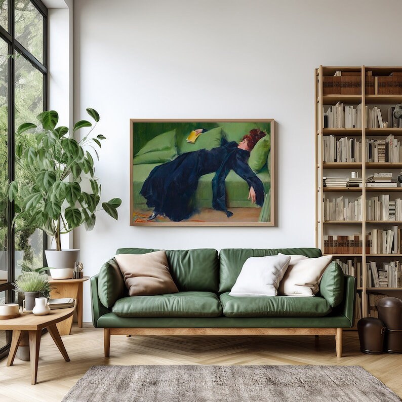 Decadent Young Woman After the Dance by Roman Casas, Vintage Wall Art ...