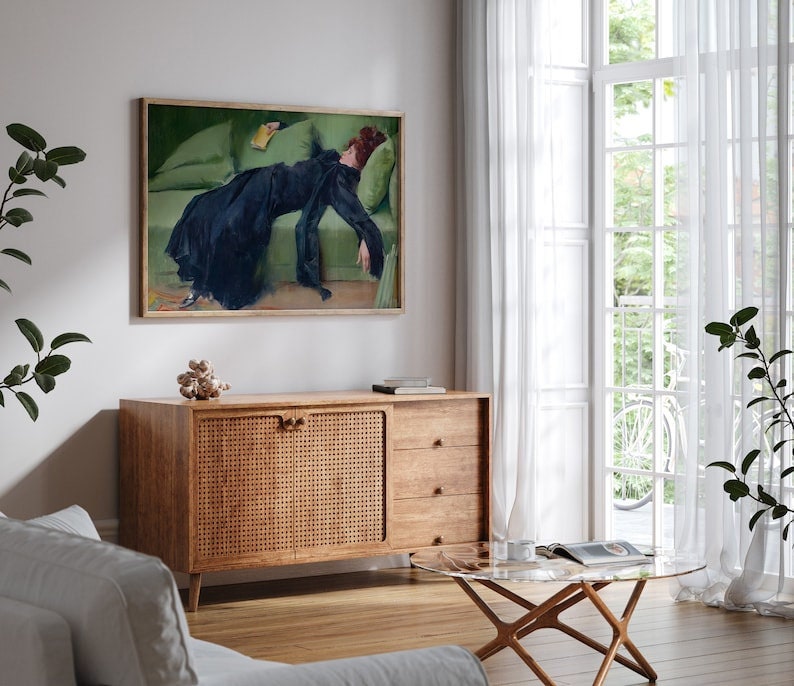 Decadent Young Woman After the Dance by Roman Casas, Vintage Wall Art ...