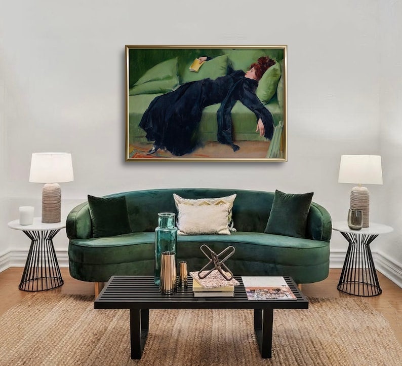 Decadent Young Woman After the Dance by Roman Casas, Vintage Wall Art ...