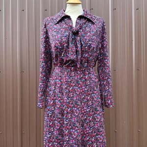 Vintage 70&#39;s Hippie Boho Floral Print Two Piece Blouse and Skirt Set by &#39;Amy Adams&#39;